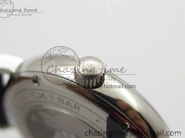 MIROTIME 0501 Portofino 37mm SS V7F 1:1 Best Edition Gray Dial on Black Leather Strap A Practical 7094